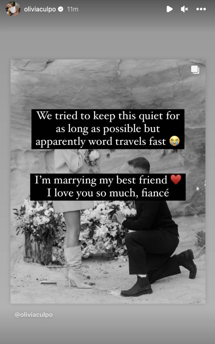 Olivia Culpo's IG Story