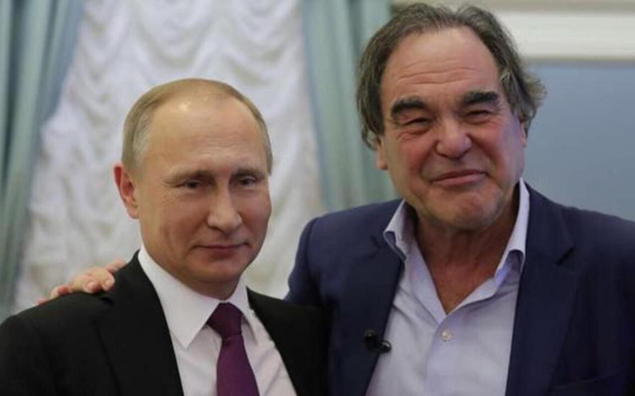 Oliver Stone Defends Vladimir Putin as 'Great Leader for His Country'