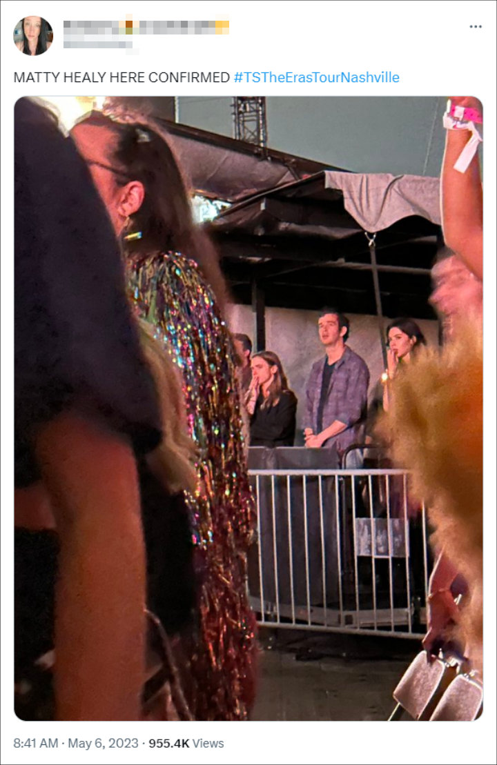 Matty Healy at Taylor Swift's Nashville Concert