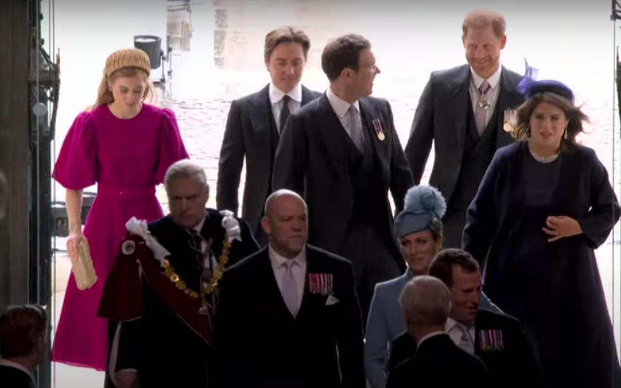 Prince Harry Happily Chatting to Royal Family Members at King Charles' Coronation