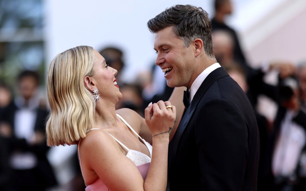 Scarlett Johansson and Colin Jost Shrug Off Split Rumor With Rare Red Carpet Appearance at Cannes