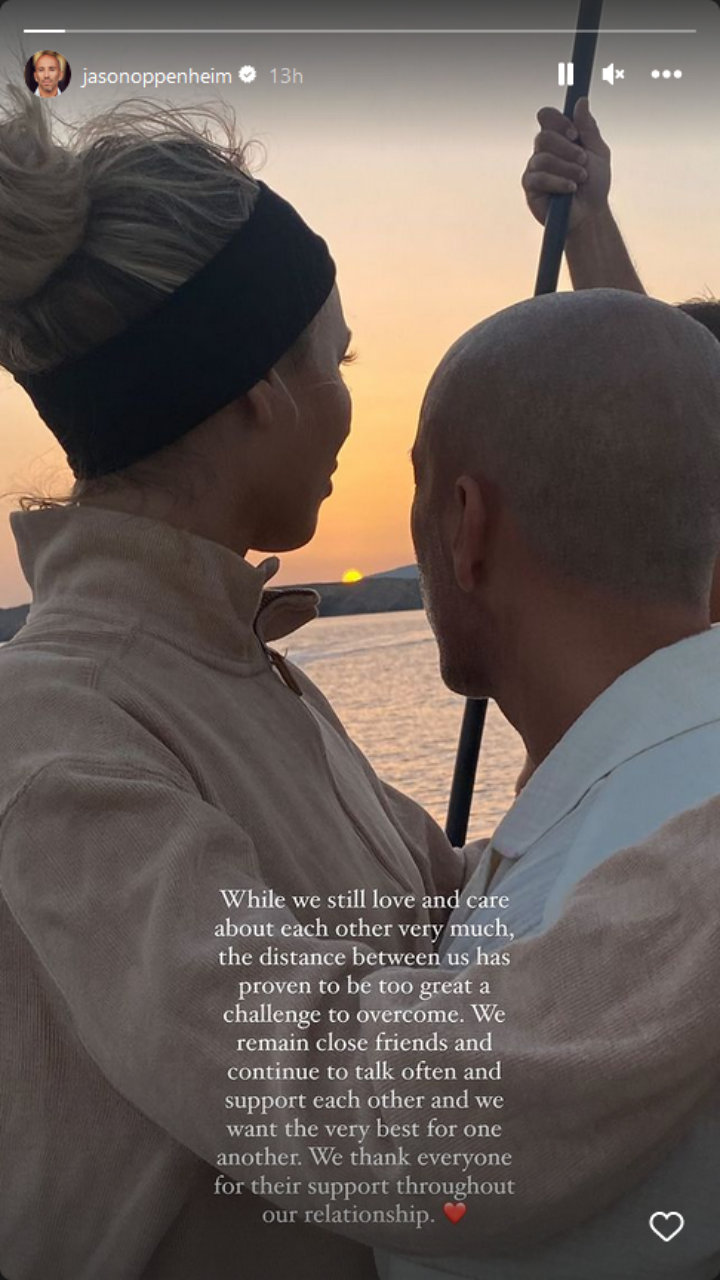Jason Oppenheim's IG Story