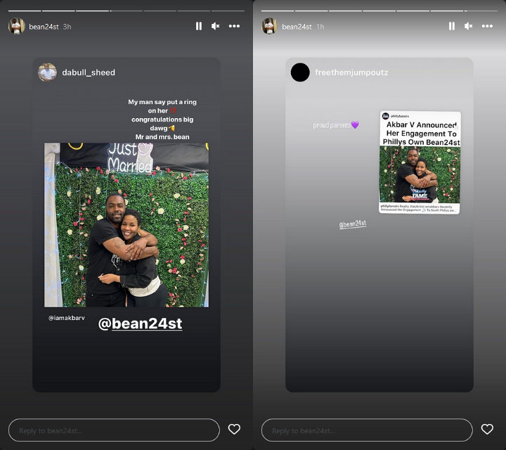 Bean 24st's IG Stories