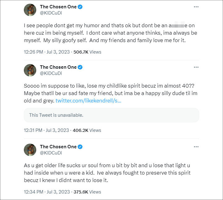 Kid Cudi Tweets
