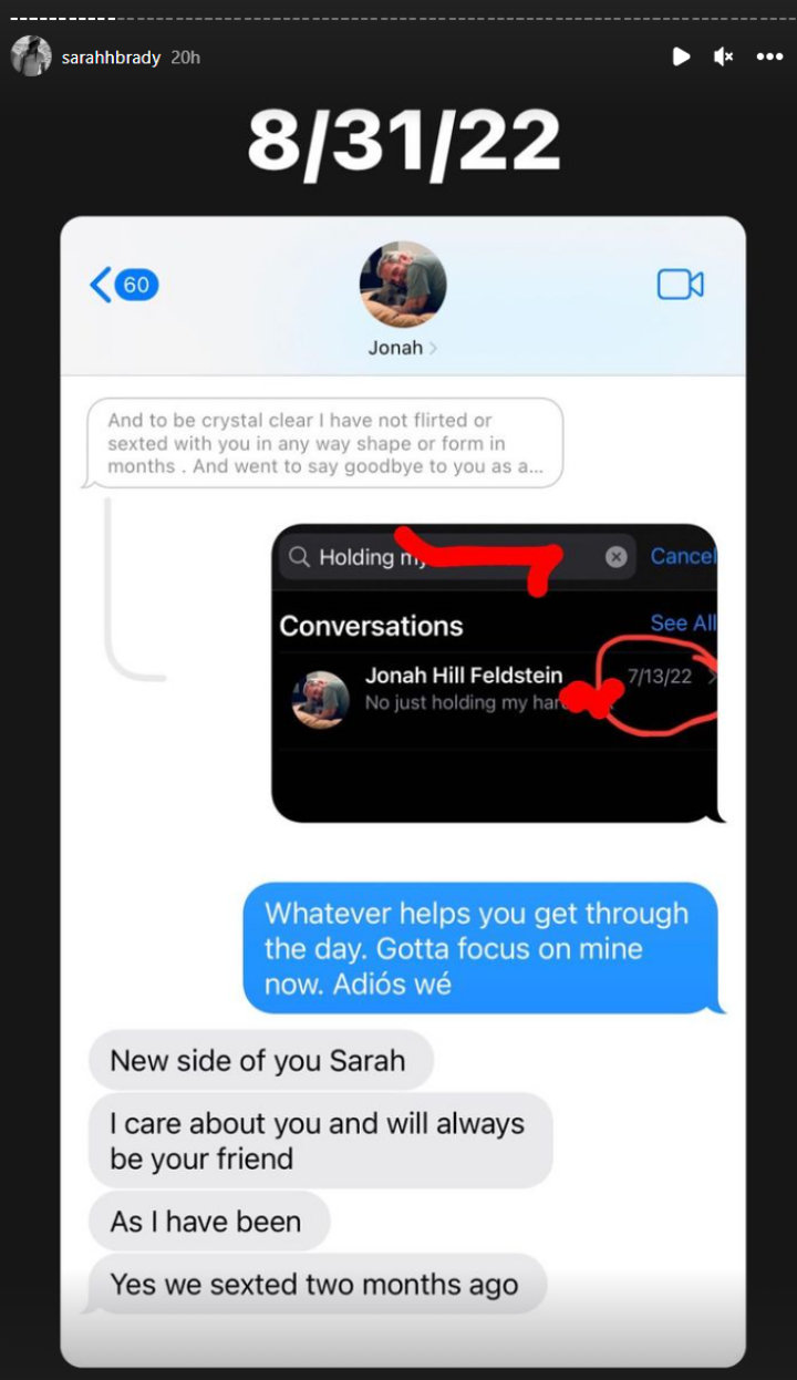 Jonah Hill's Leaked Text Messages