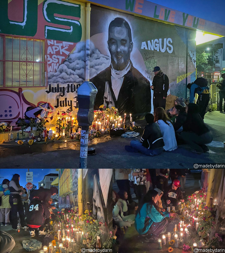 Candlelight Vigil for Angus Cloud