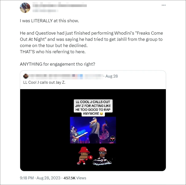 LL Cool J fan tweet