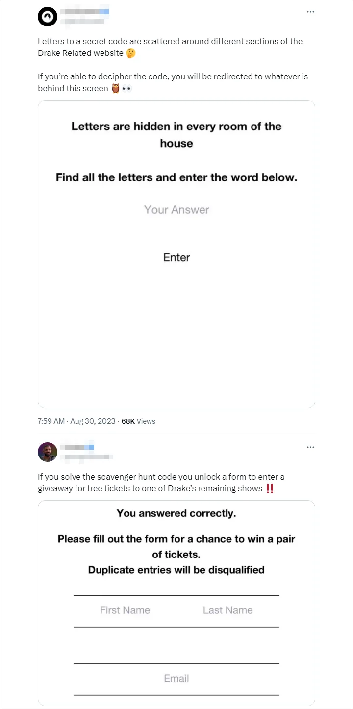 Drake fans tweet