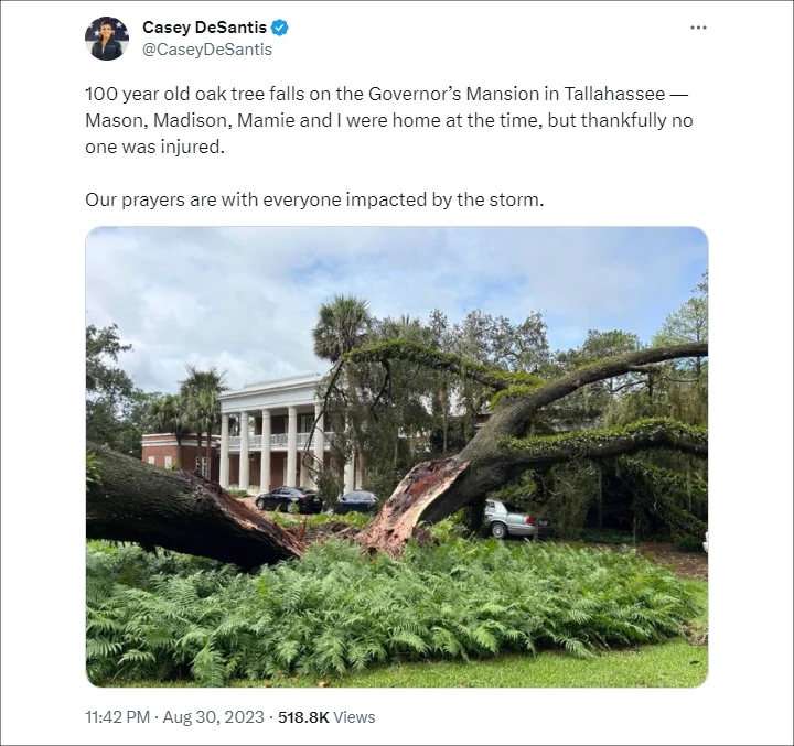 Casey DeSantis' Tweet