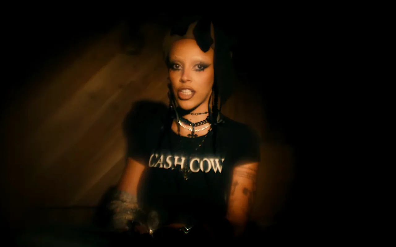 Doja Cat Haunts Christina Ricci in Creepy 'Demons' Music Video