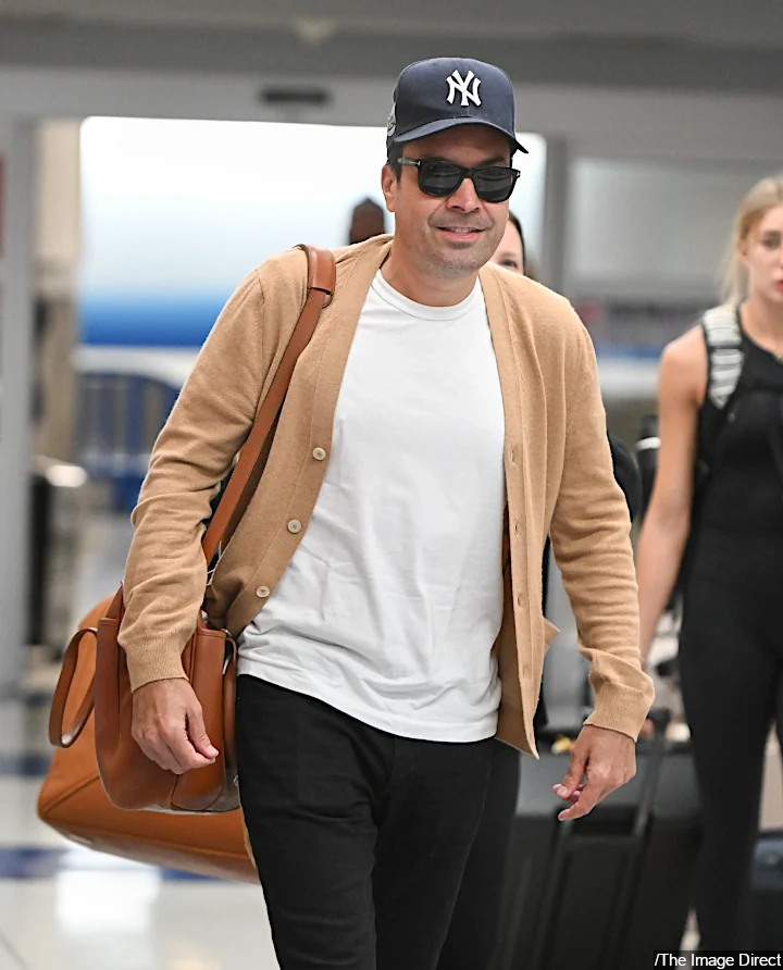 Jimmy Fallon at JFK airport