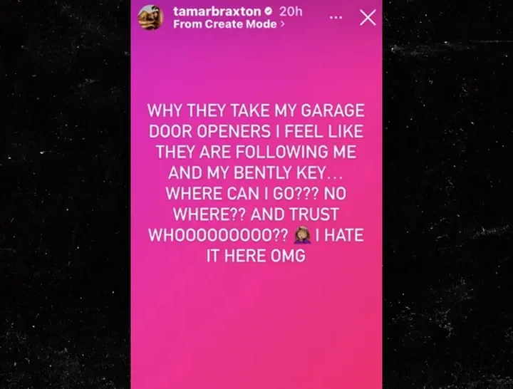Tamar Braxton's IG Story