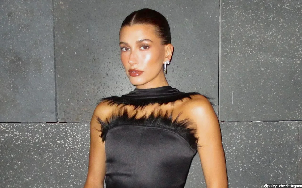 Hailey Bieber Opts for Pantless Look During Dinner Outing in Paris