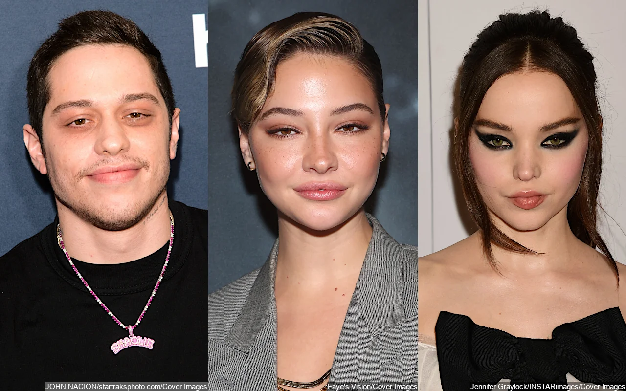 Pete Davidson's Rumored GF Madelyn Cline Locks Lips With Dove Cameron at Paris Fashion Week