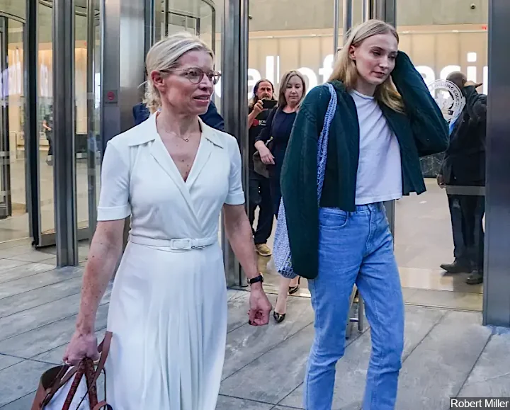 Sophie Turner After Day 1 of Mediation