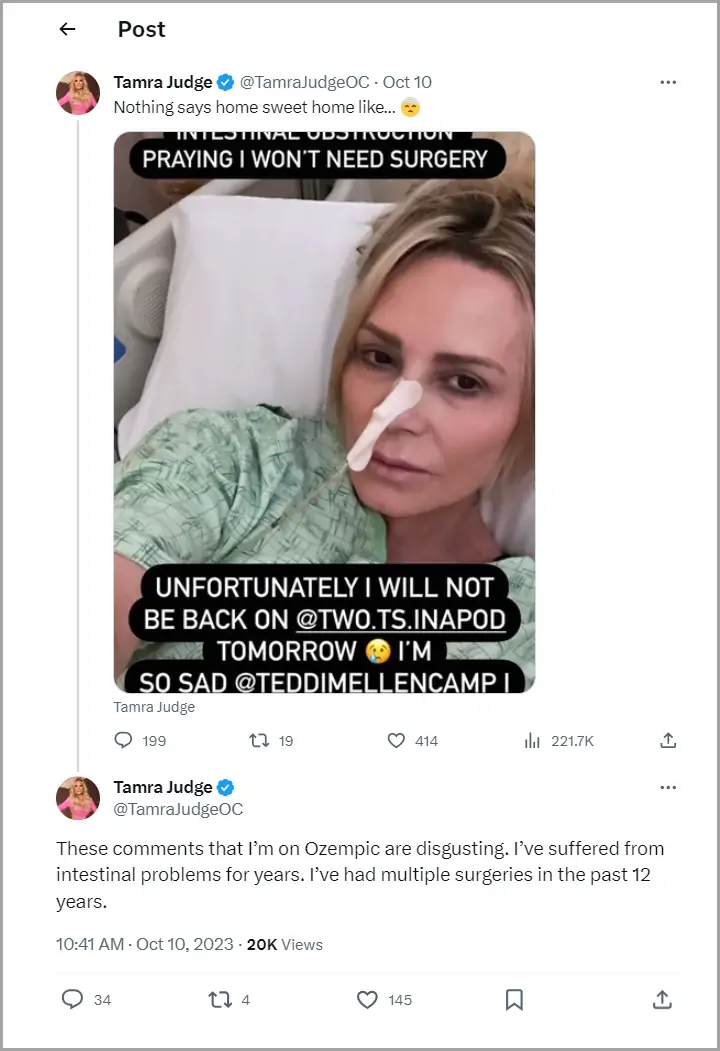 Tamra Judge Tweet