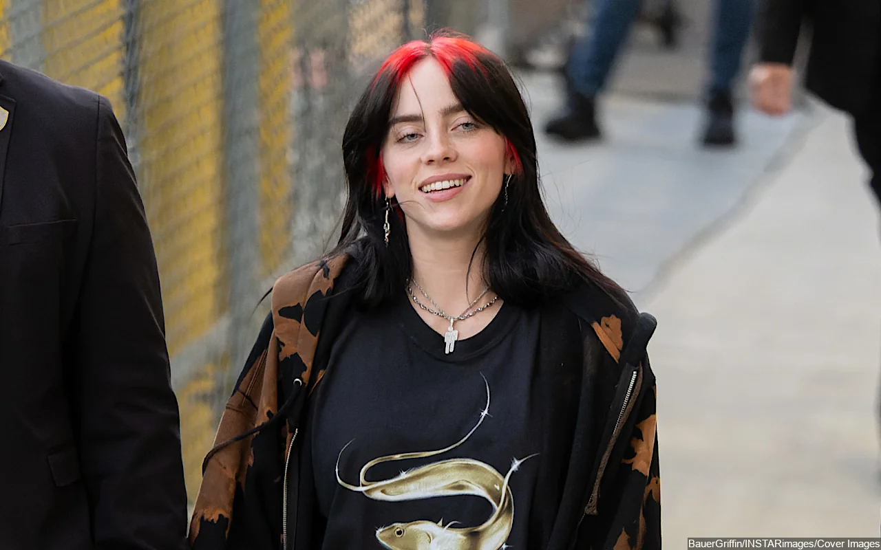 Billie Eilish Puts on Busty Display in Low-Cut Top for New Gucci Campaign