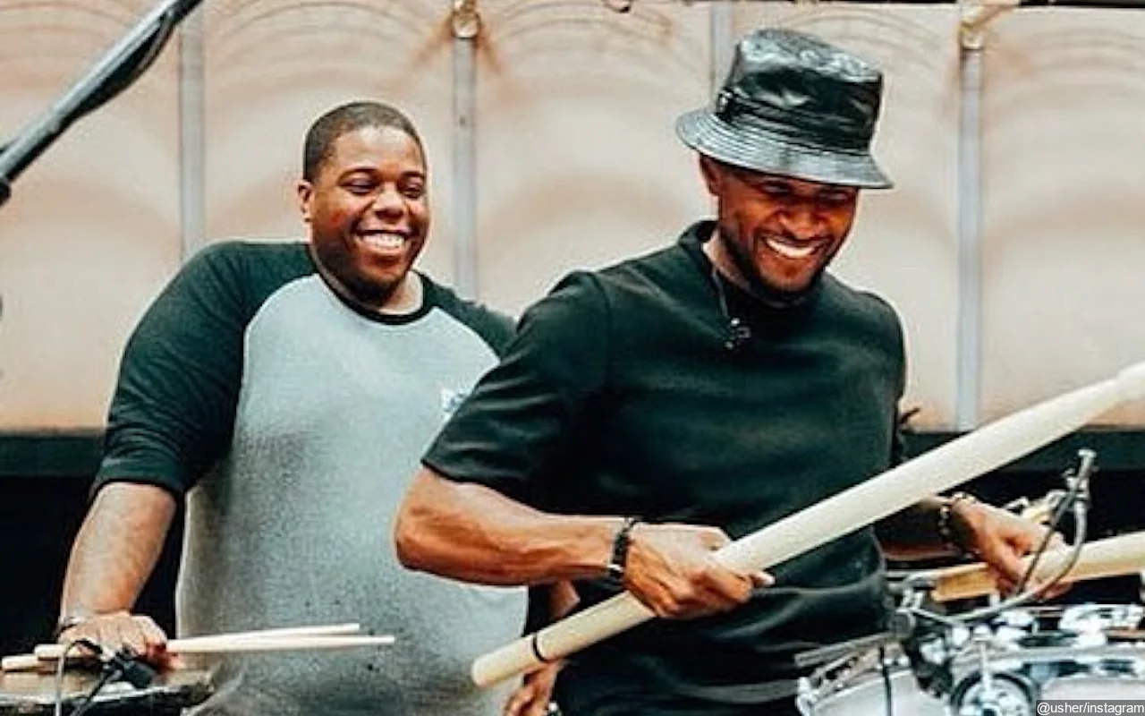 Usher Weeps During Heartfelt Speech at Drummer Aaron Spears' Funeral