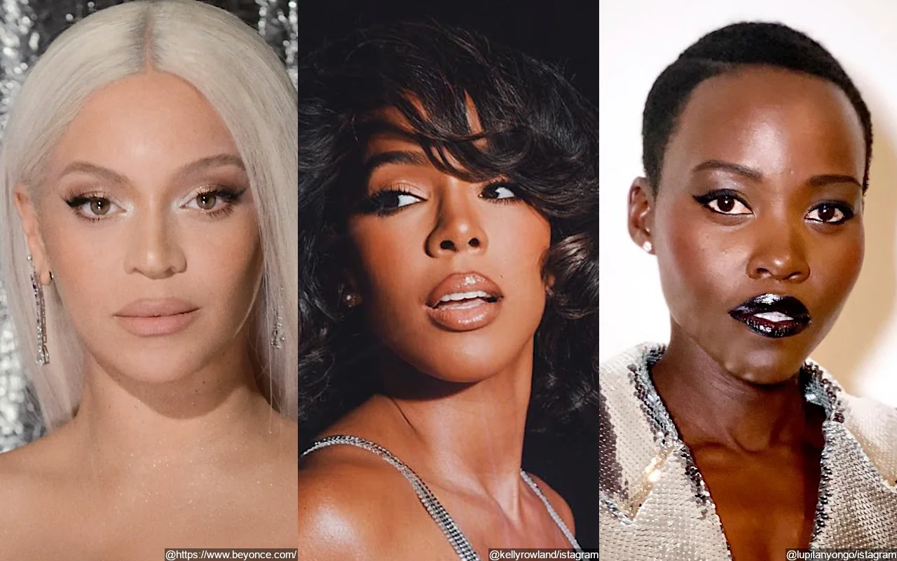 Beyonce, Kelly Rowland and Lupita Nyong'o Dazzle in Silver at 'Renaissance' Film Premiere