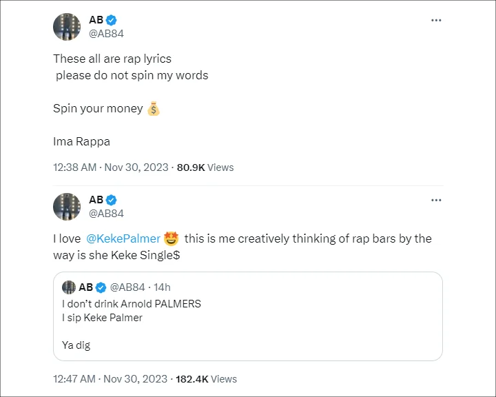 Antonio Brown's Tweets
