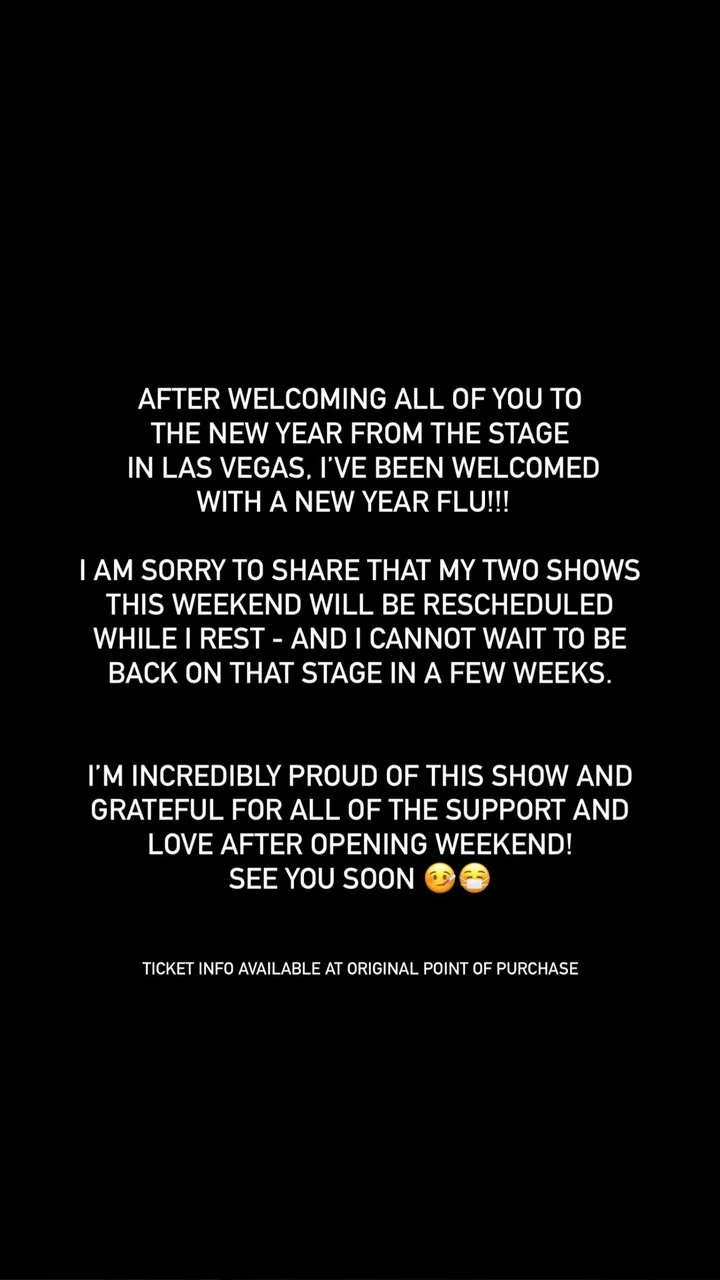 Christina Aguilera cancels weekend Las Vegas shows