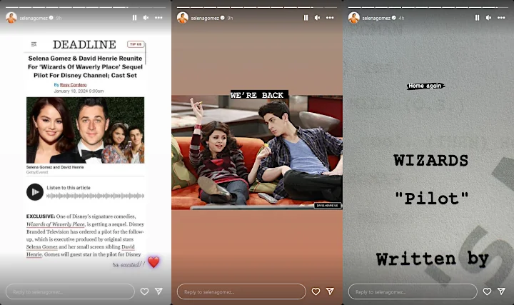 Selena Gomez's Instagram Stories