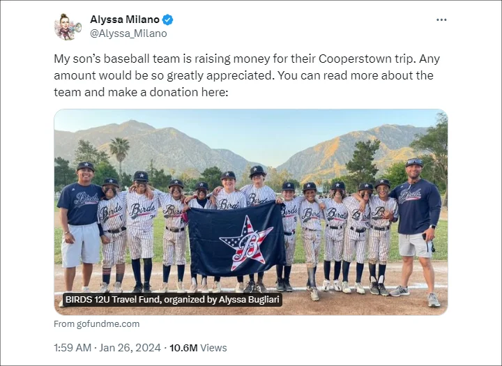 Alyssa Milano Tweet