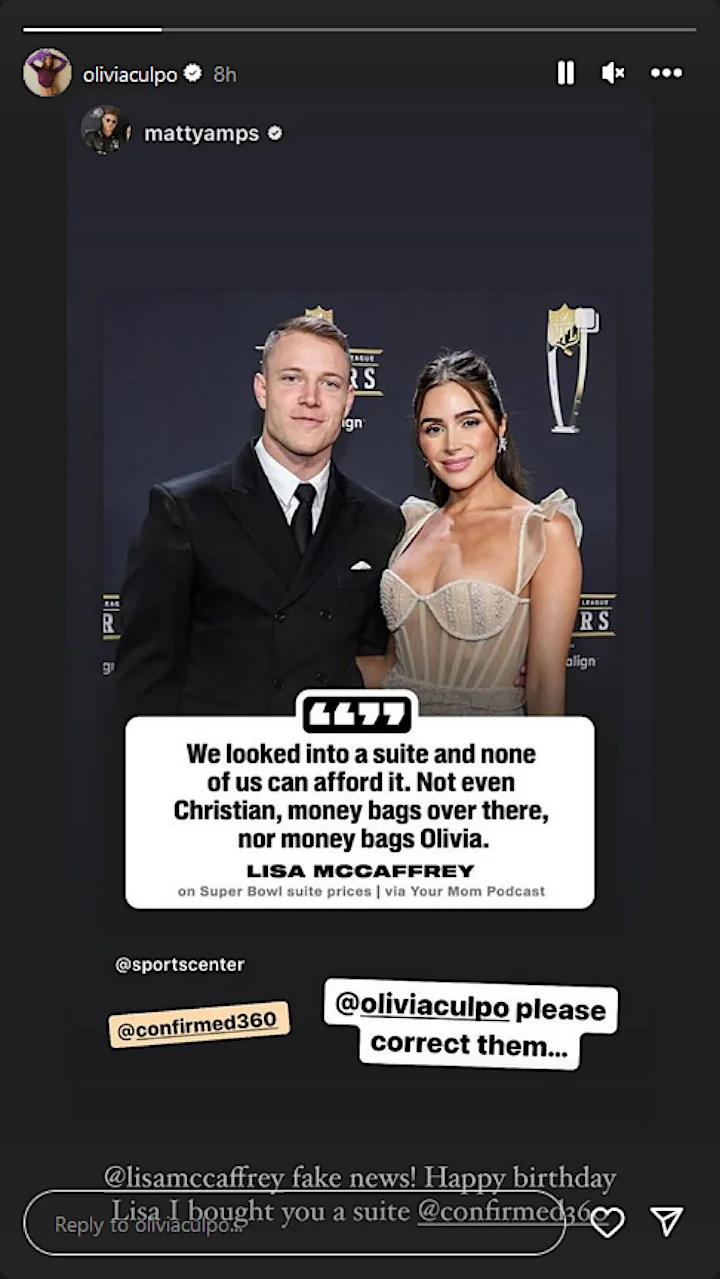 Olivia Culpo Instagram Story