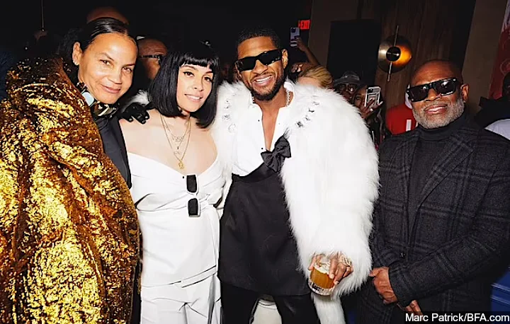 Usher and Jennifer Goicoechea at His Album Release Party in Las Vegas