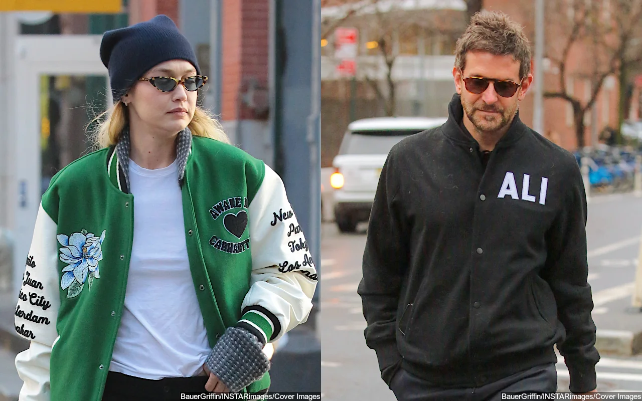 Gigi Hadid Spends Valentine's Day With Bradley Cooper in Matching Outfits as She Gets Rose Bouquet