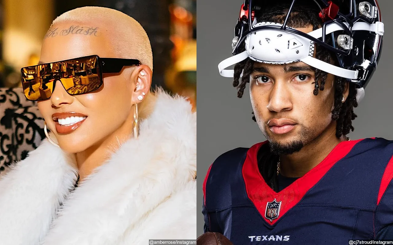 Amber Rose Reacts to NFL Star CJ Stroud Dating Rumor After Leaving Softball Game Together
