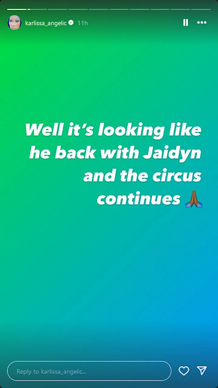 Karlissa Saffold's IG Story