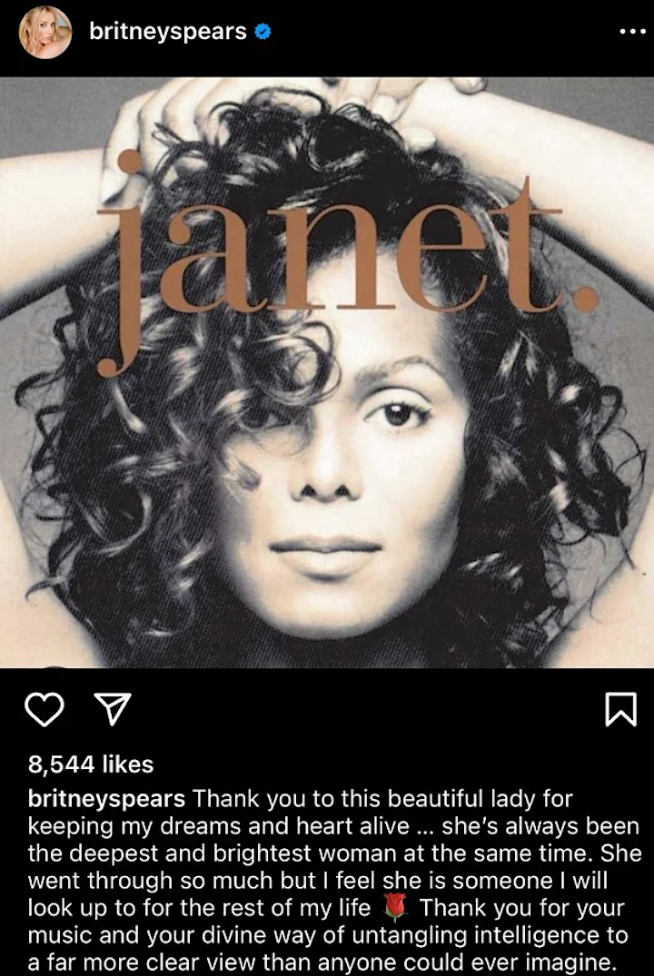 Britney Spears' IG Post