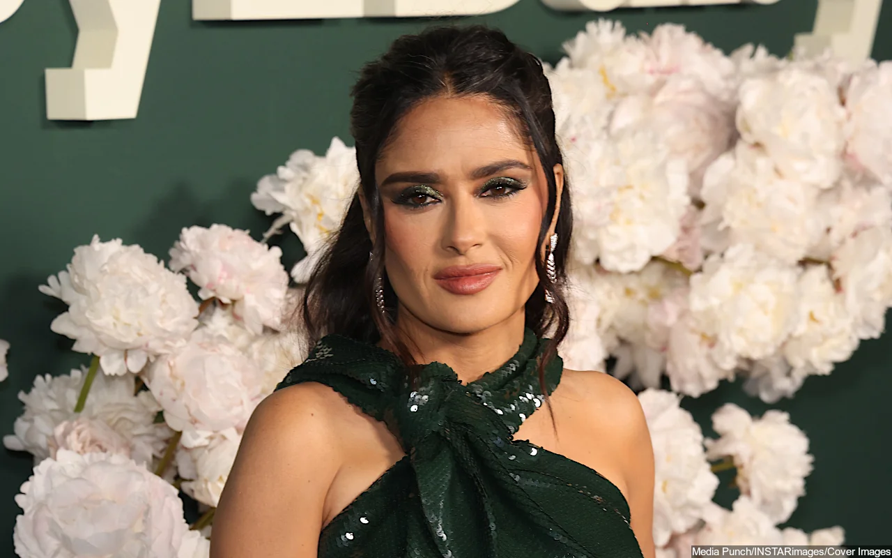 Salma Hayek Suffers Wardrobe Malfunction in Bathrobe in New Video