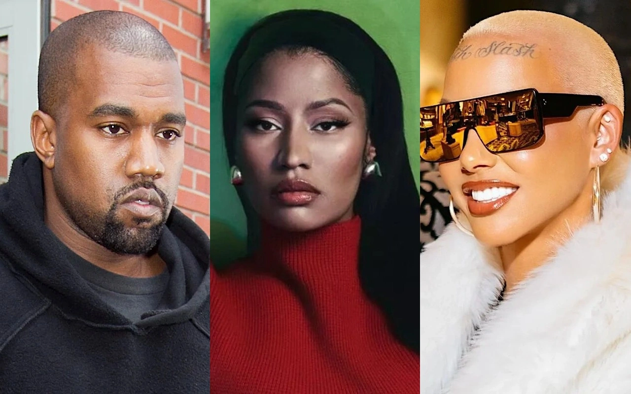 Kanye West Asked Nicki Minaj's BF for Threesome With Her and Amber Rose 