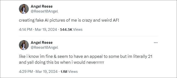 Angel Reese's Tweets