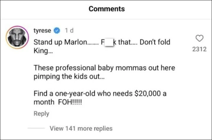Tyrese Gibson shows supports for Marlon Wayans