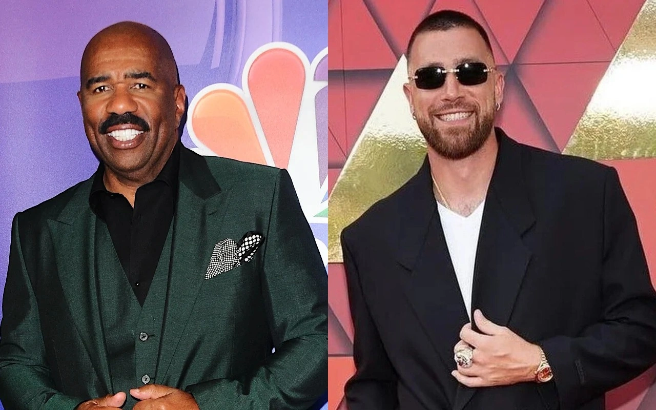 Steve Harvey Reacts to Travis Kelce Being Eyed to Host 'Are You Smarter Than a 5th Grader?'