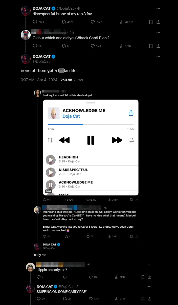 Doja Cat Tweets