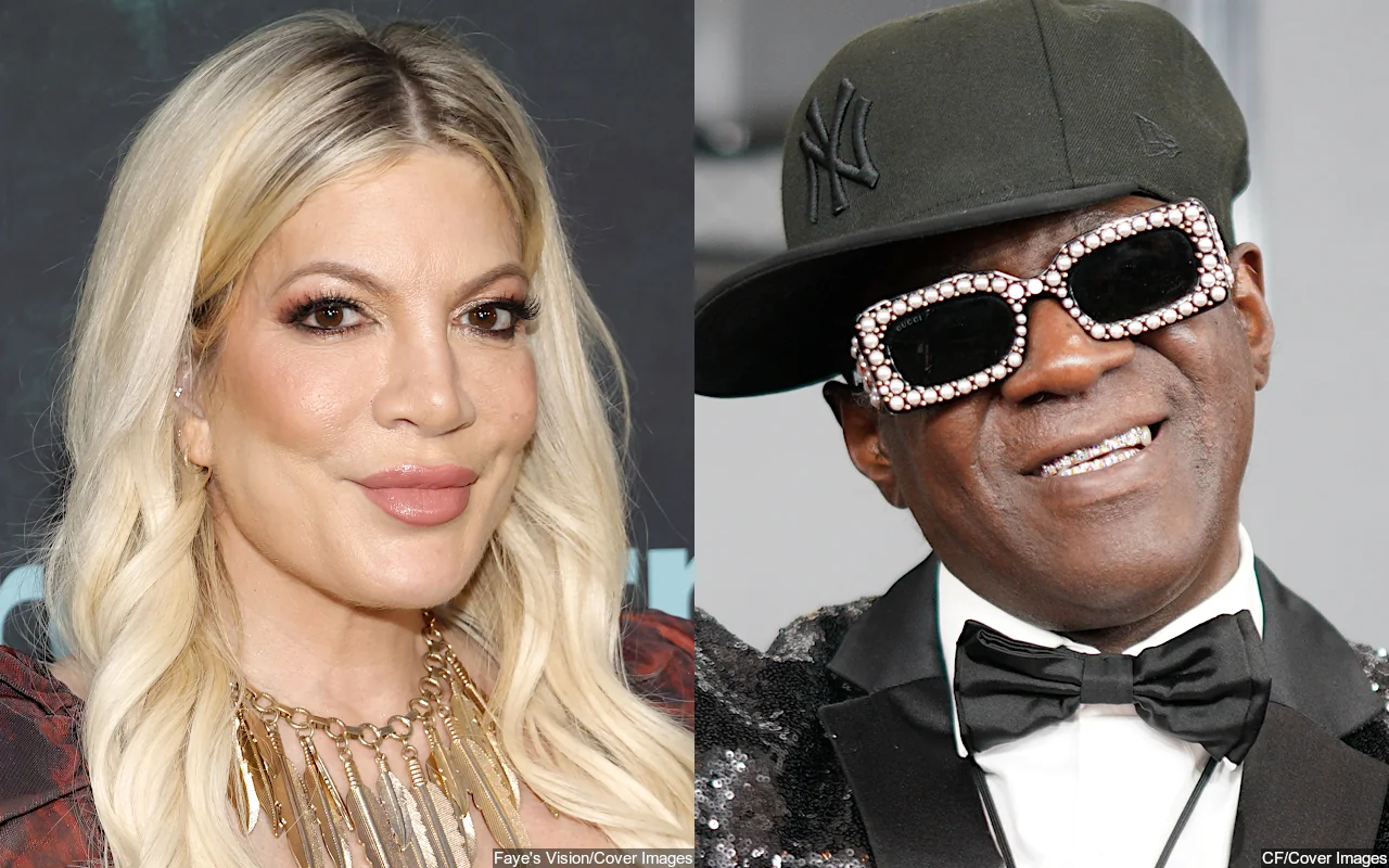 Tori Spelling Packs on PDA With Mystery Man After Getting Flirty With Flavor Flav