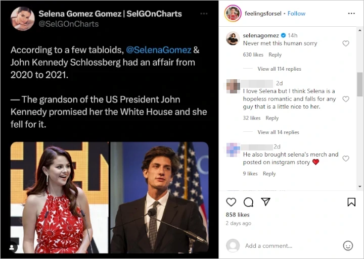 Selena Gomez's Affair Denial