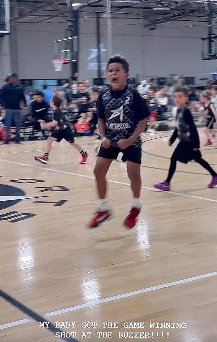 Kim Kardashian celebrates son Saint's feat
