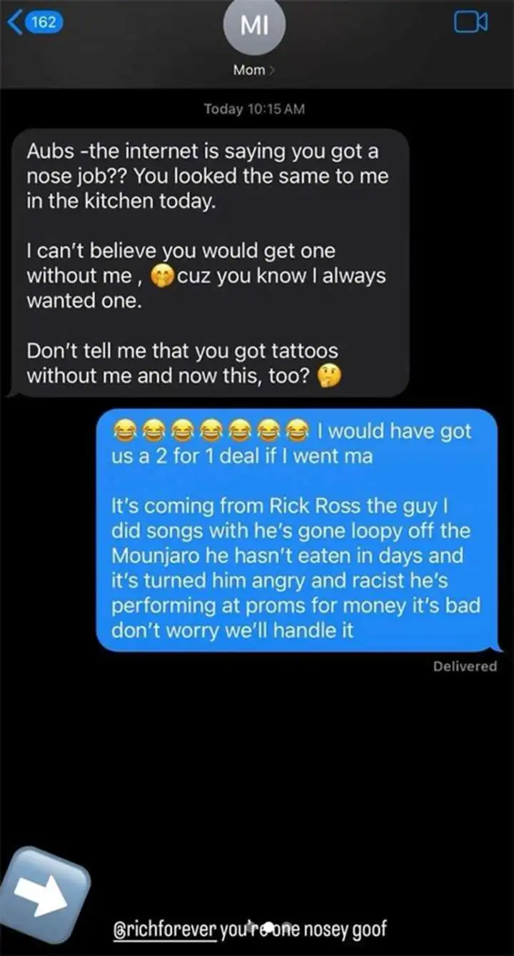 Drake reasponds to nose job rumor