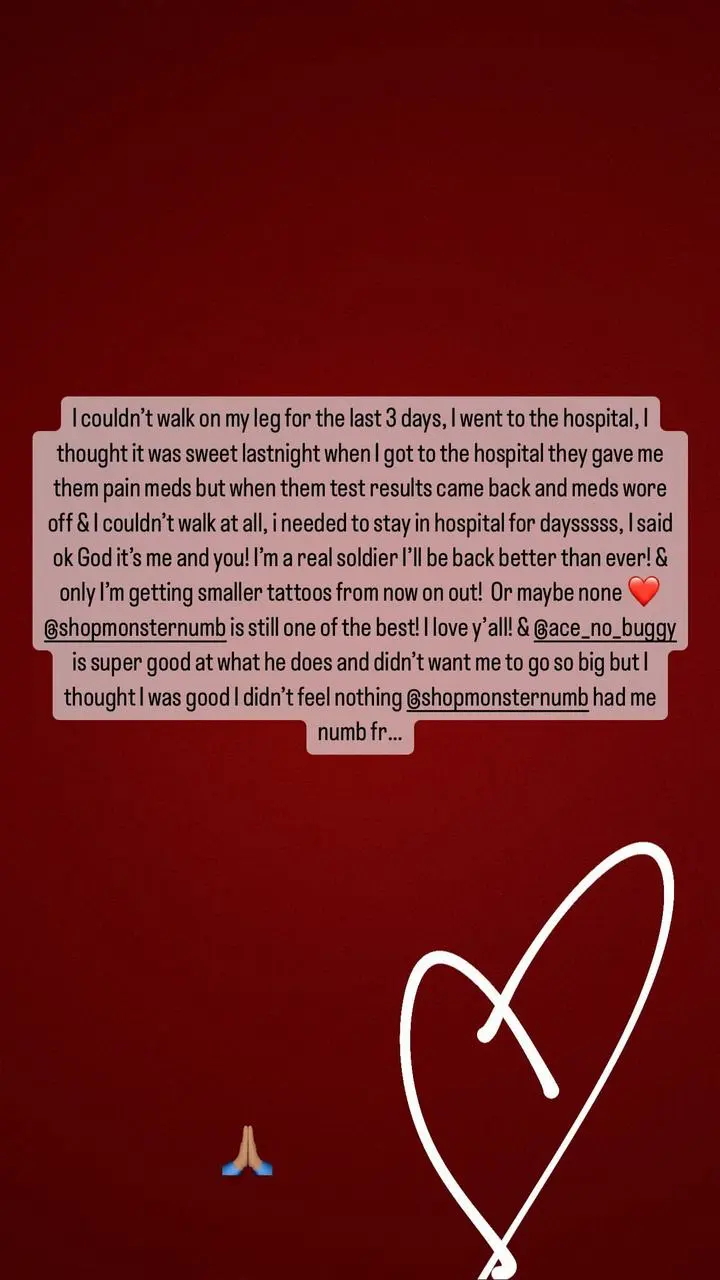 Sierra Gates reveals her hospitalization