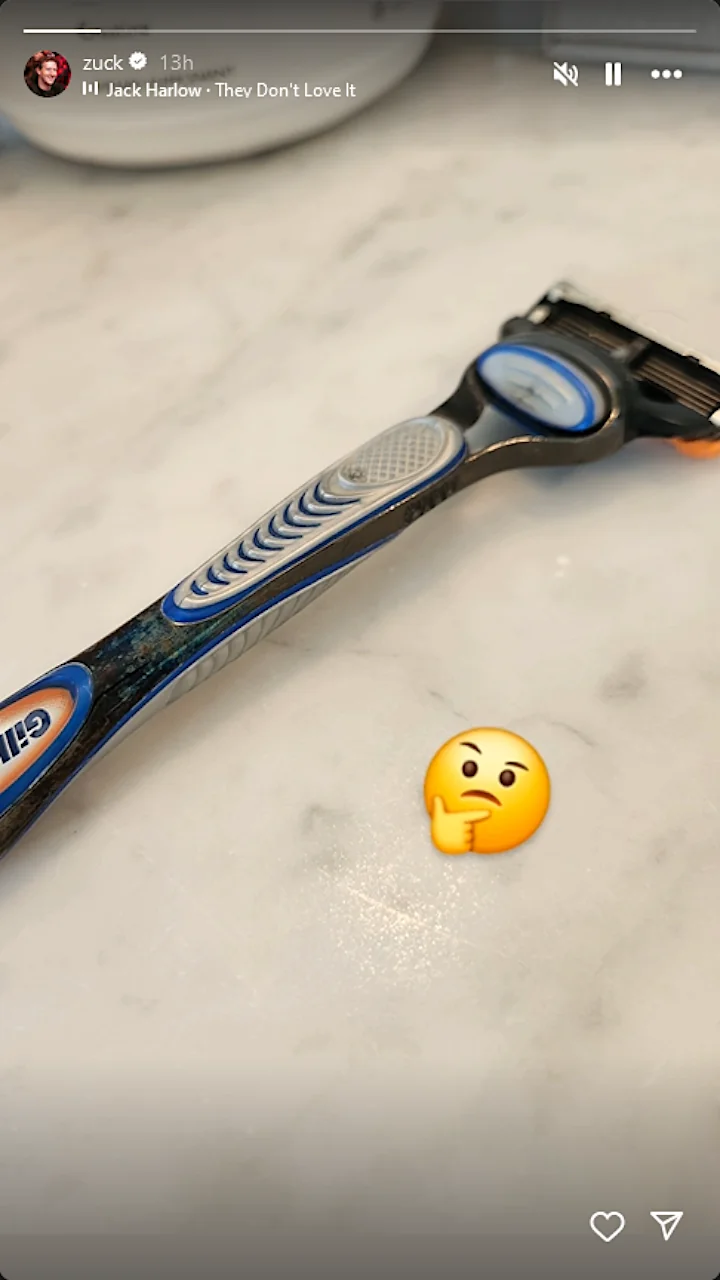 Mark Zuckerberg's IG Story