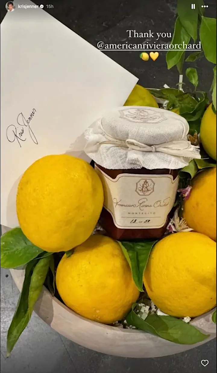 Kris Jenner's IG Story