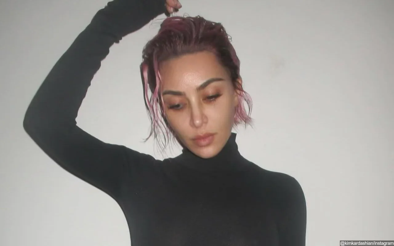 Kim Kardashian Flaunts Short Pink Hair After Going Icy Blonde