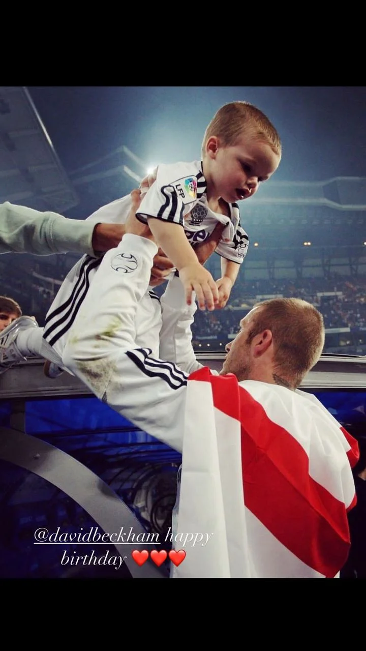 Cruz Beckham pays tribute to birthday dad David