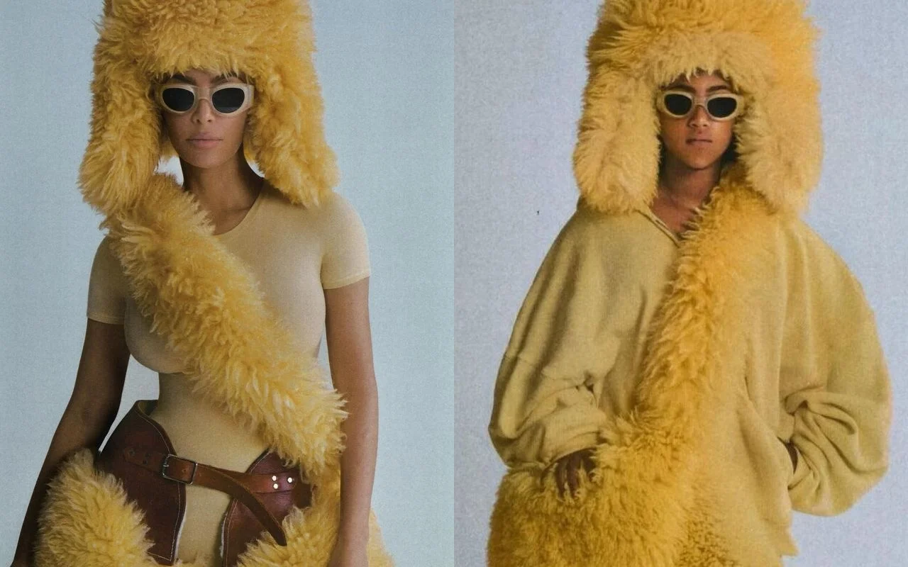 Kim Kardashian Slammed After Channeling North West's 'Lion King' Looks With Identical Furry Outfit