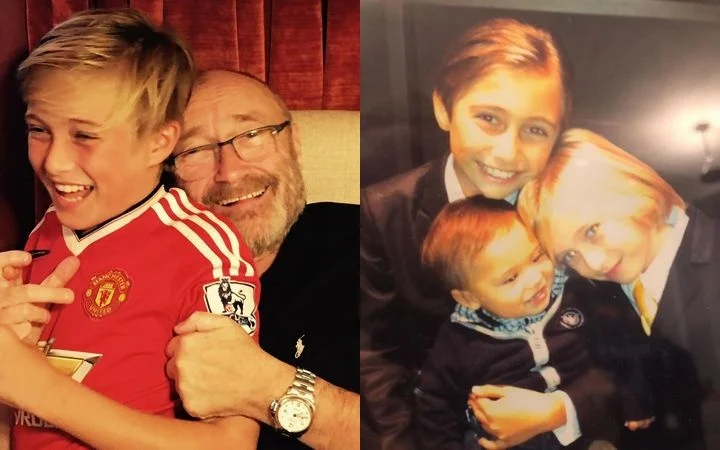 Phil Collins and his children